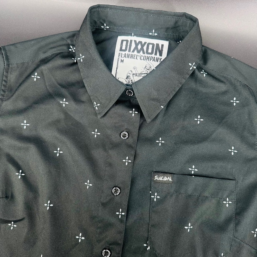 Dixxon Flannel Company Suicidal Tendencies Shirt Womens M Black Short Sleeve Pnk